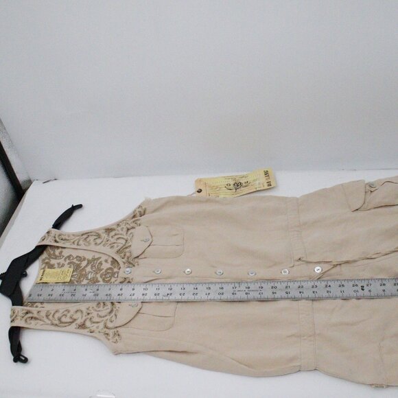 Da-Nang Beige Women Jeans Overalls - Picture 11 of 16